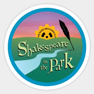 Shakespeare in the Park - full color Sticker